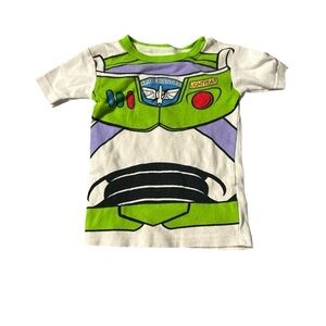 Disney Buzz Lightyear Pajama Top - Green, Purple, White